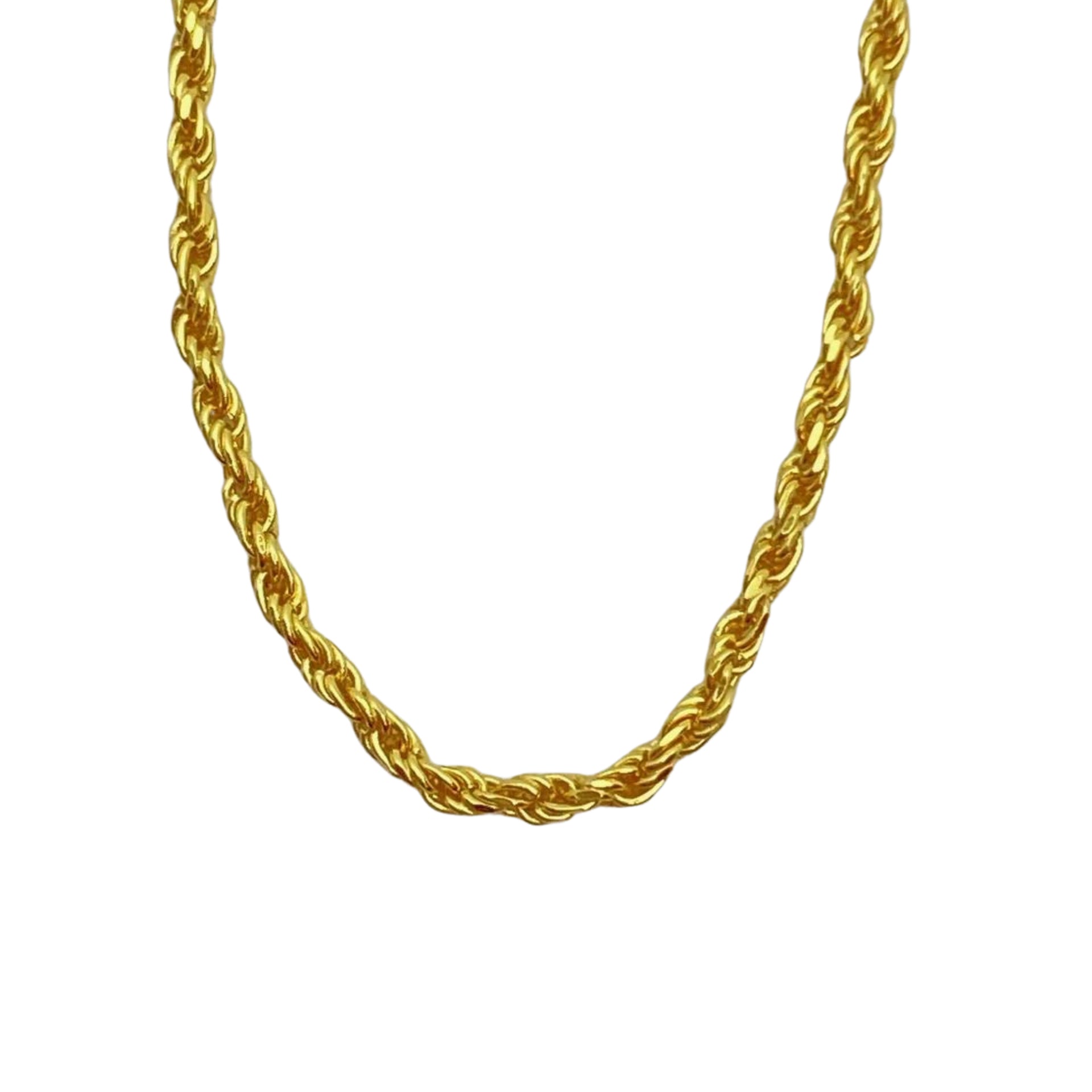 Dainty Gold Twist Chain Necklace