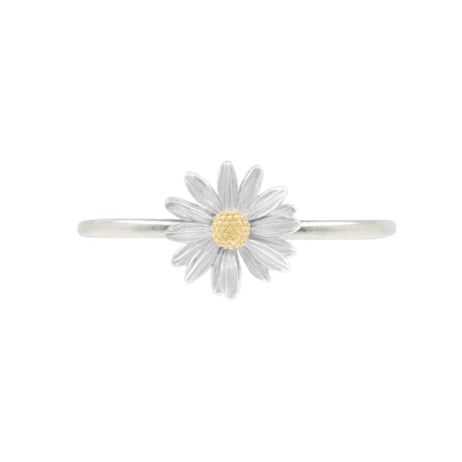 Daisy Stacking Ring – Silver & Gold