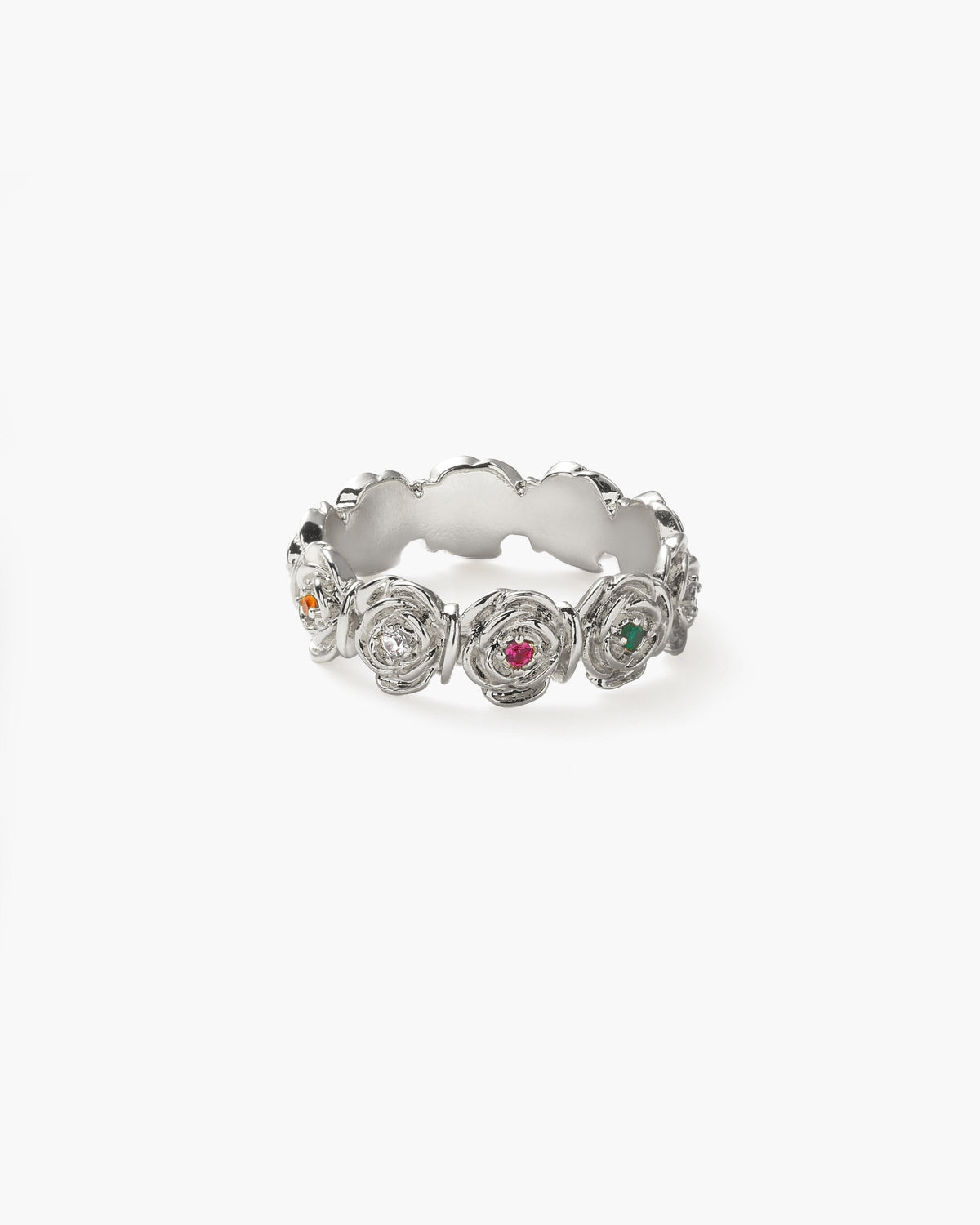 Daisy Rose Ring in Silver