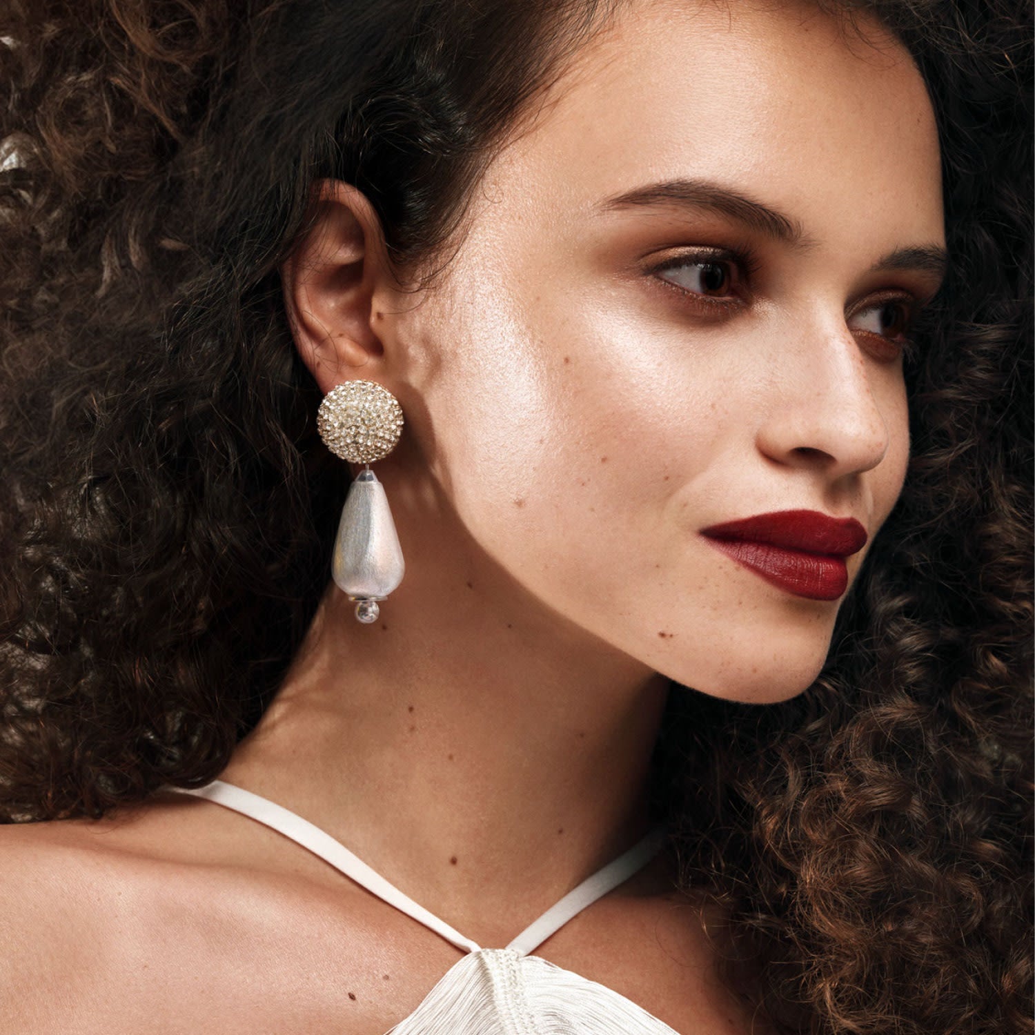 Dalia Earrings In Gilded Silver