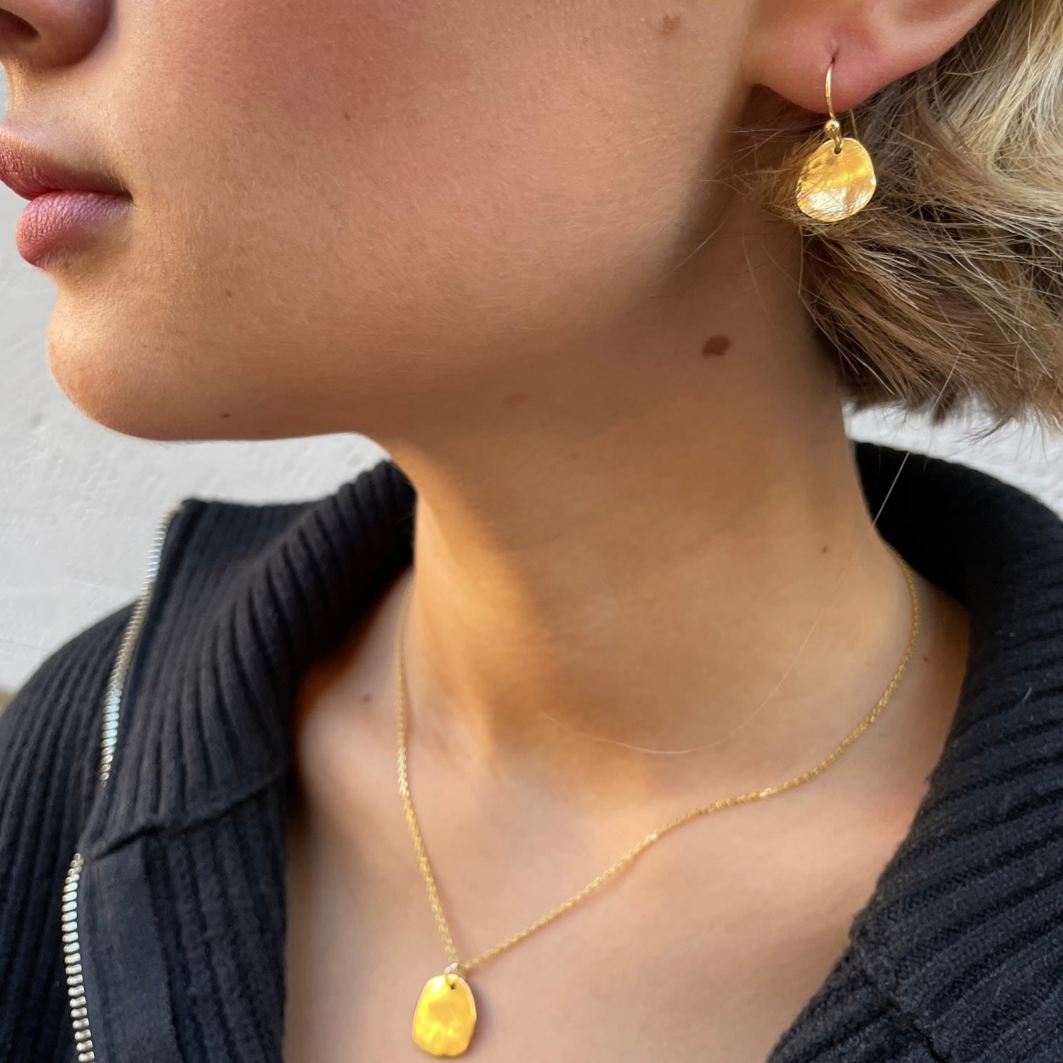 Dangly Agnes Earrings Gold Plated