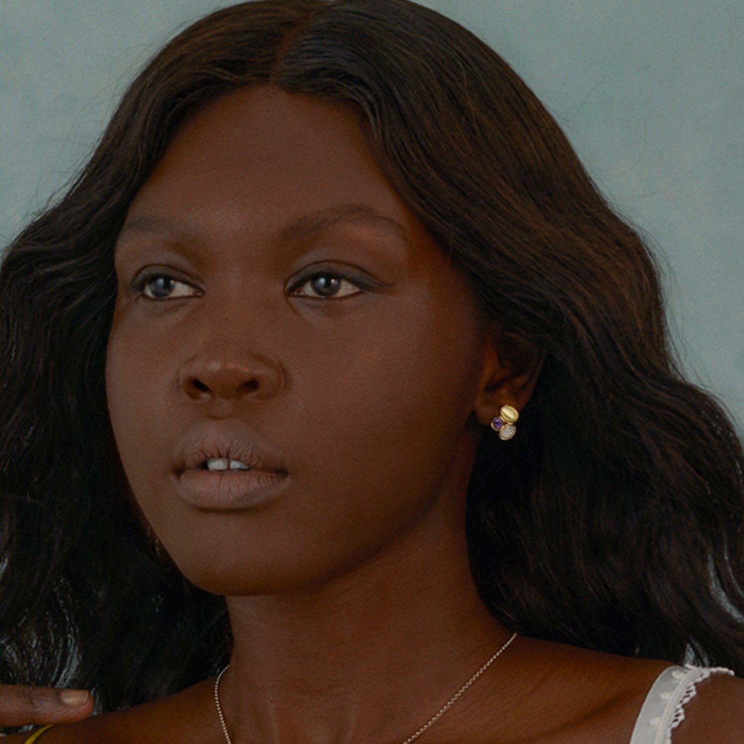 Cosmo 18Kt Gold-Plated Multicolor Stud Earrings