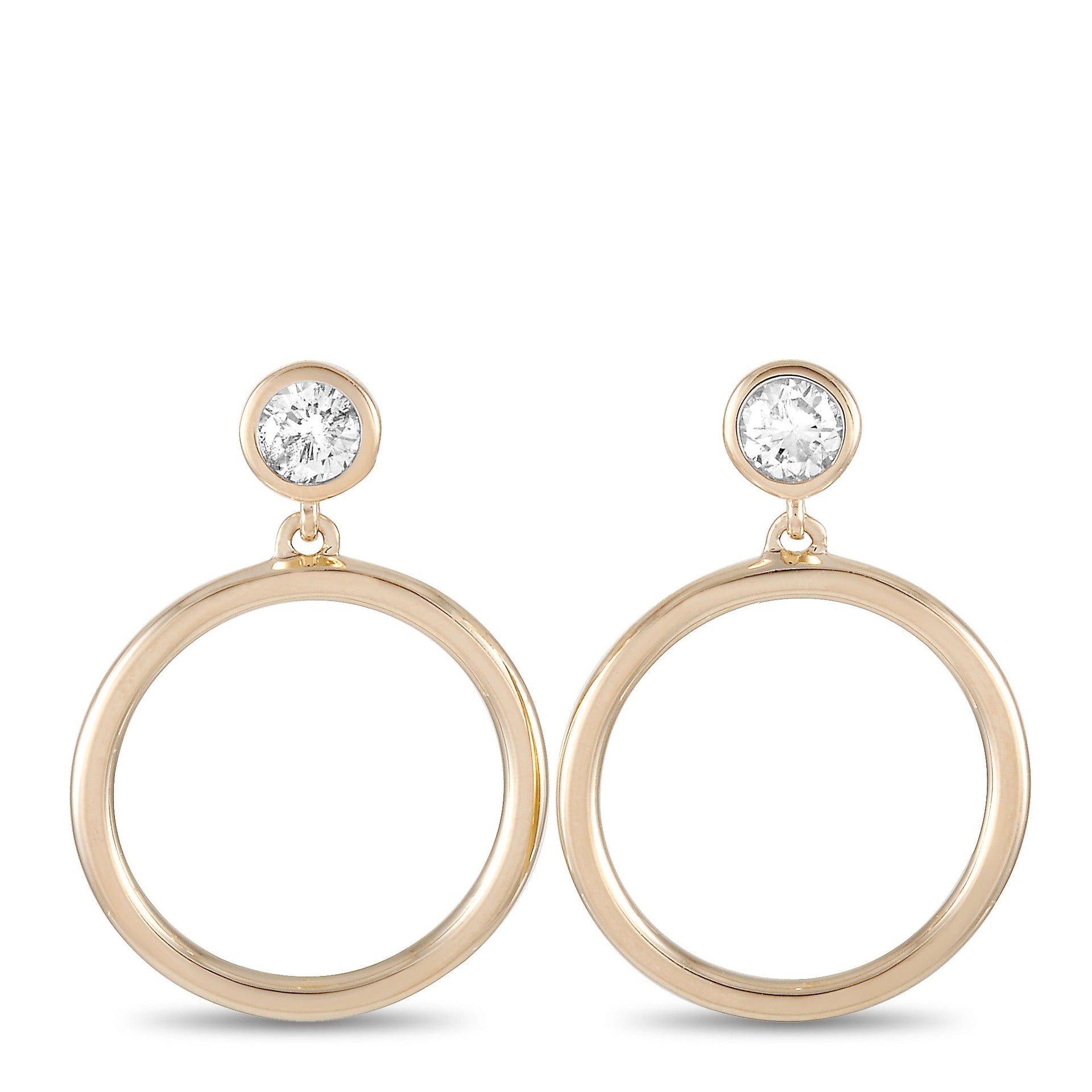 14K Yellow Gold 0.31 ct Diamond Earrings