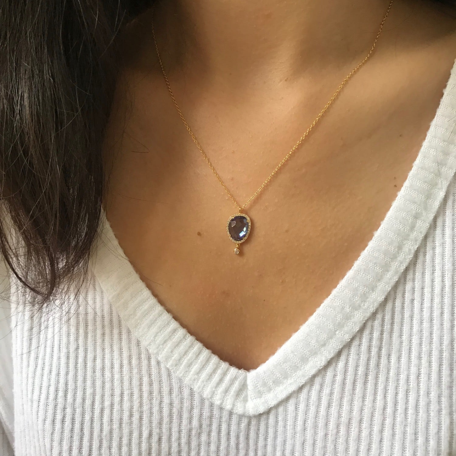 Johari Necklace - Tanzanite Purple