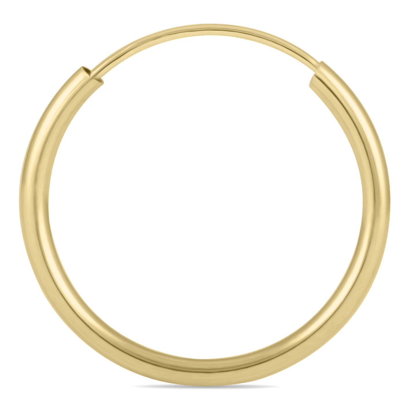 16mm Endless Hoop Earring 14K Yellow Gold