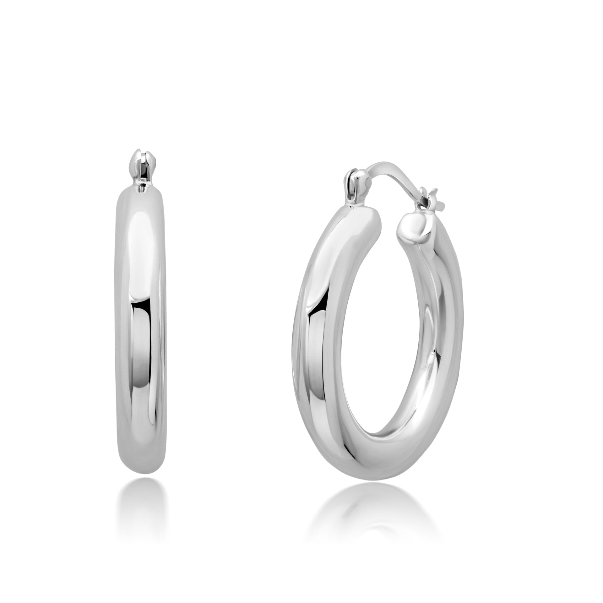 Sterling Silver 30X5 MM Hoop Earrings