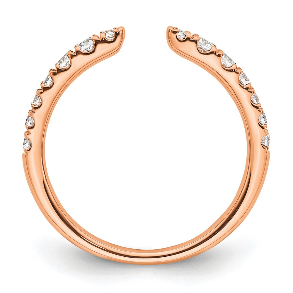 14k Gold Lab Grown Diamond Wedding Band Ring 0.37ct Clarity- VS Color- D-E