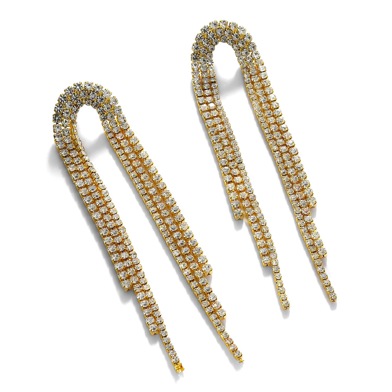 Gold Plated Stone Drop Earring