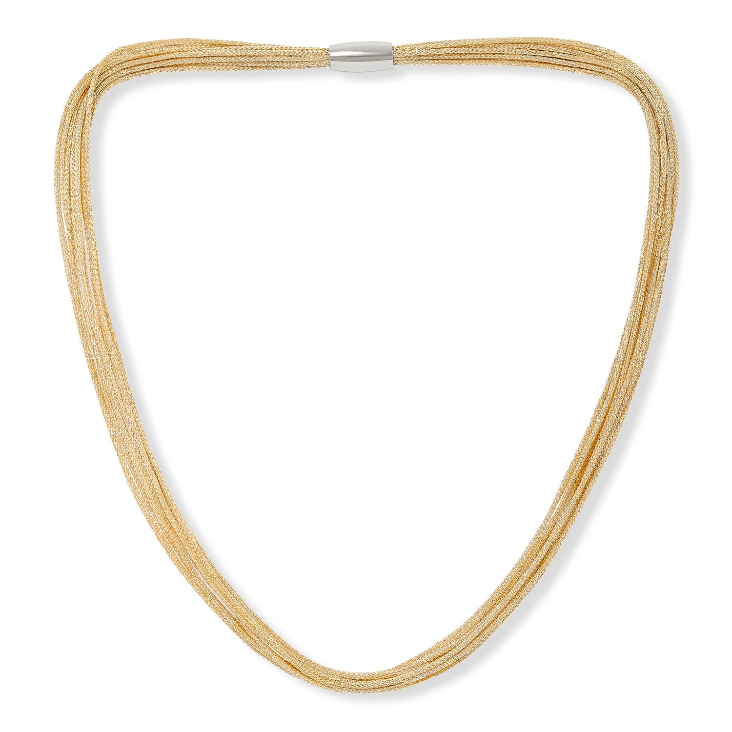 Decus Large Baroque 'Fireball' Cultured Freshwater Pearl Drop On Multi-Strand Gold Necklace