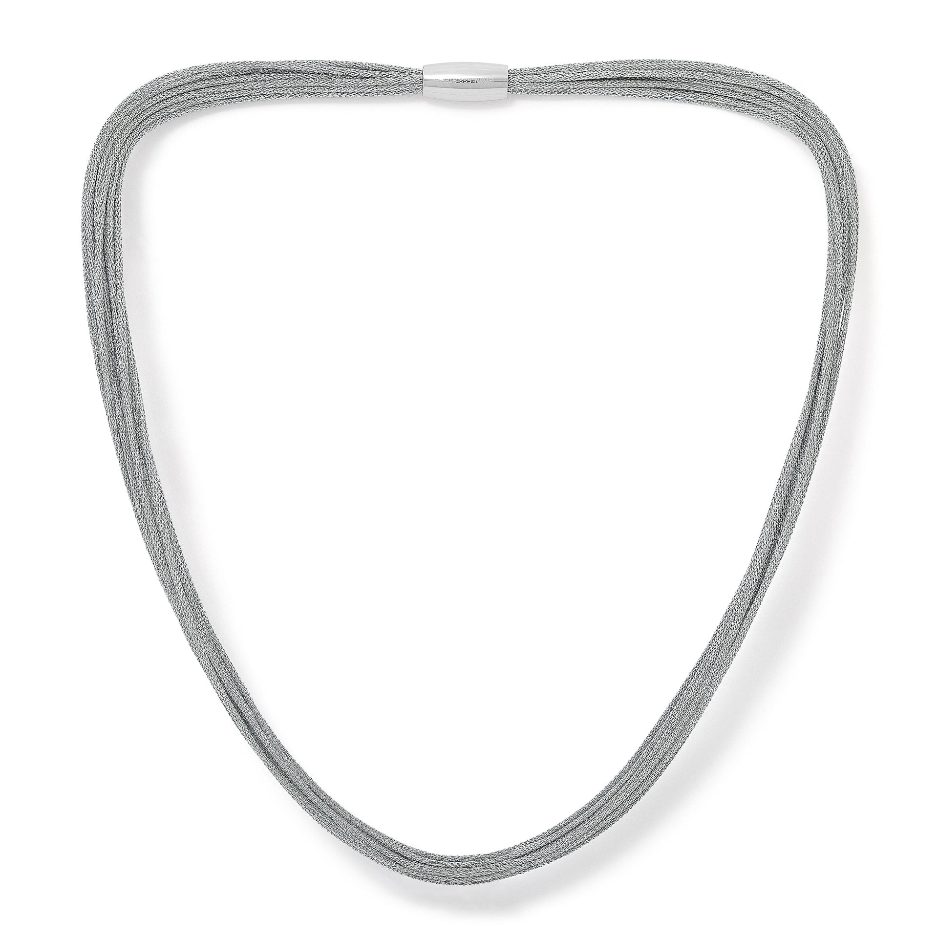 Decus Large Baroque 'Fireball' Cultured Freshwater Pearl Drop On Multi-Strand Silver Necklace