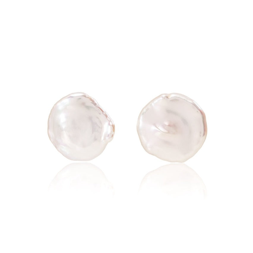 Decus Large Keishi Pearl Studs