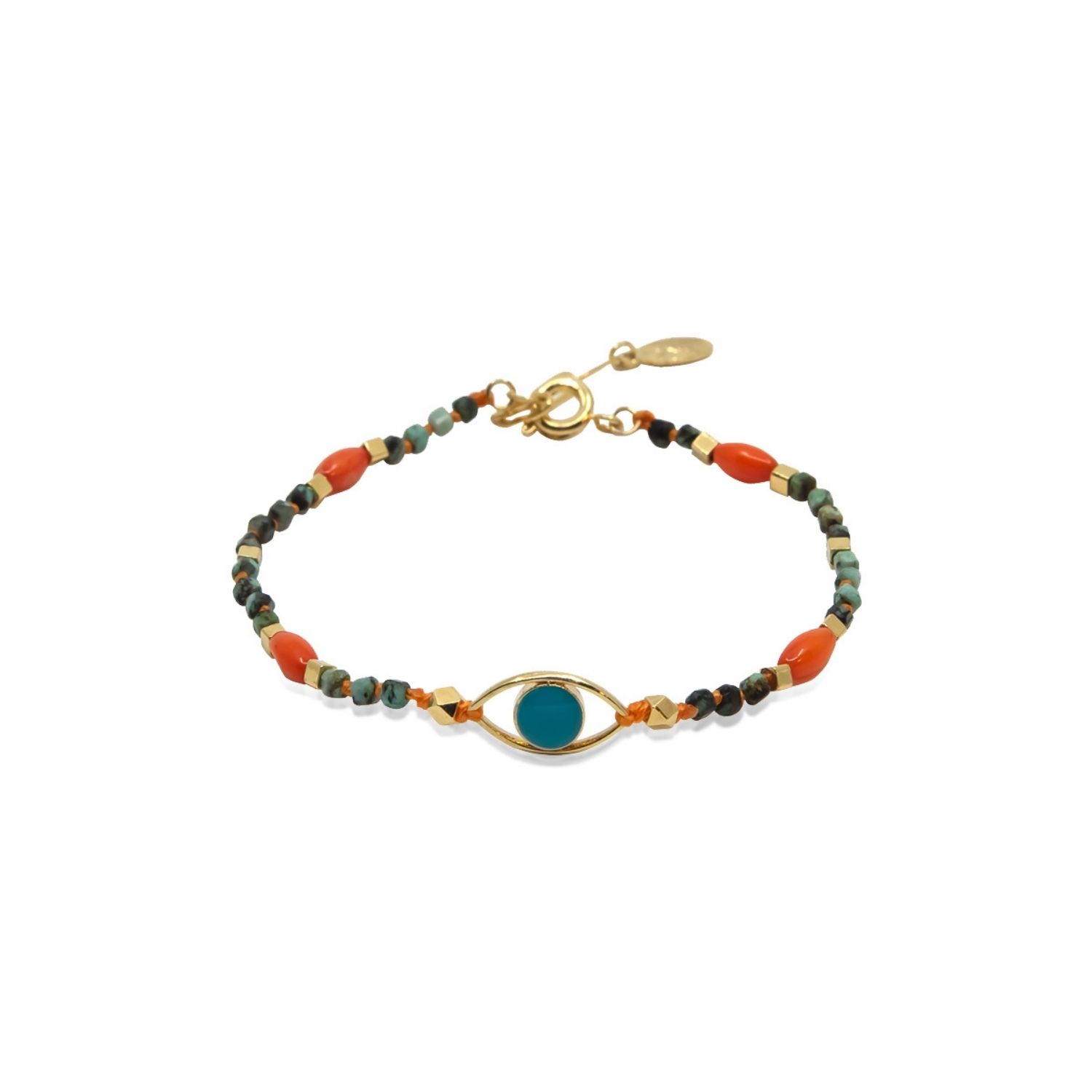 Deep Azure - Turquoise Eye Bracelet