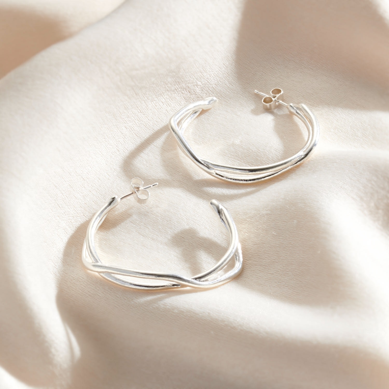 Delta Large Open Hoop Earrings