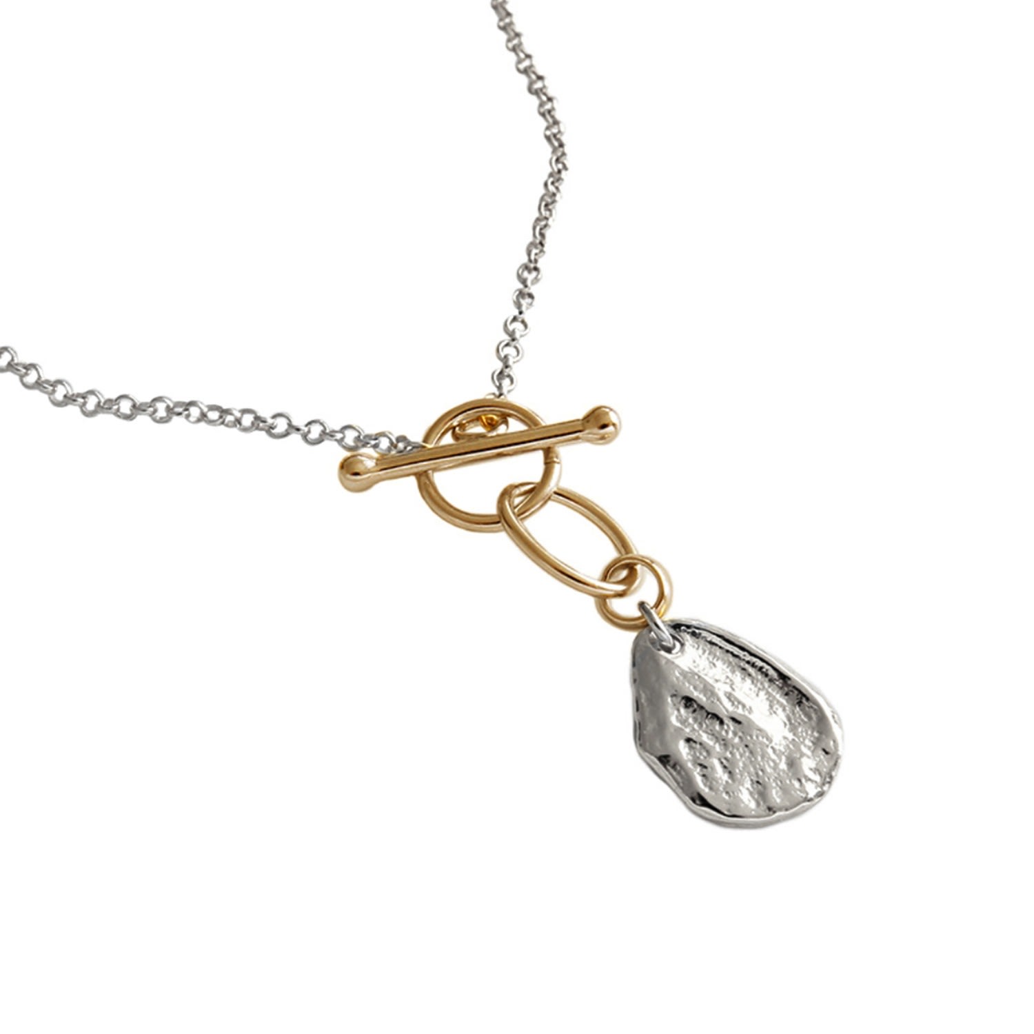 Lawers Nugget Silver Detachable Toggle Necklace
