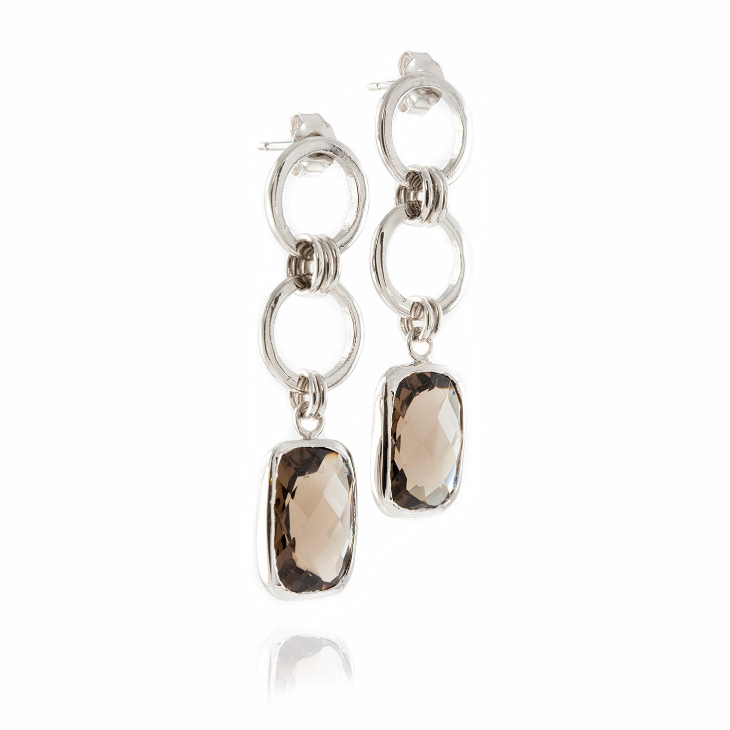 Desert Sunlight Chandelier Earrings In Sterling Silver