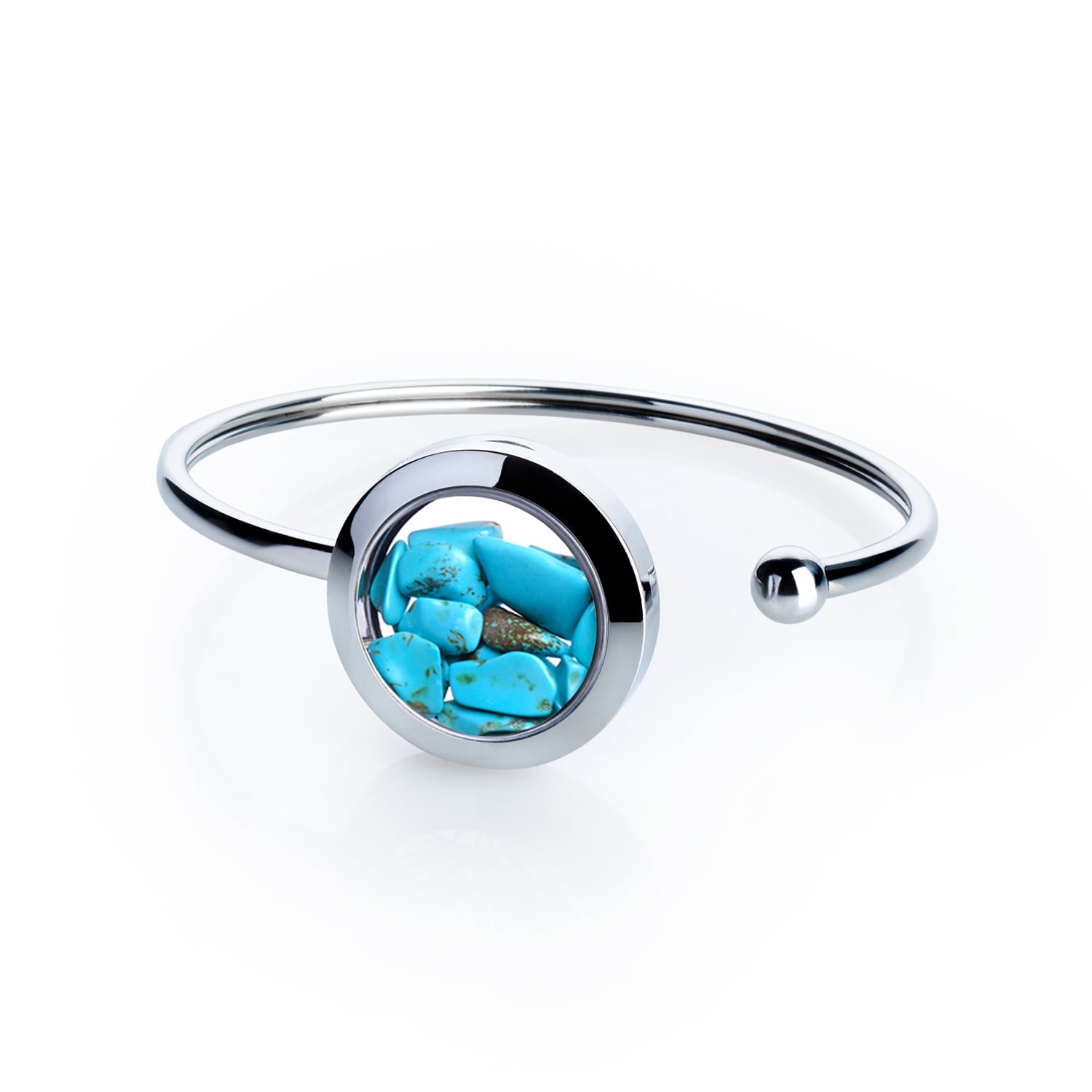Turquoise Bracelet – Stainless Steel Jewelry For Healing & Protection - Natural Crystals