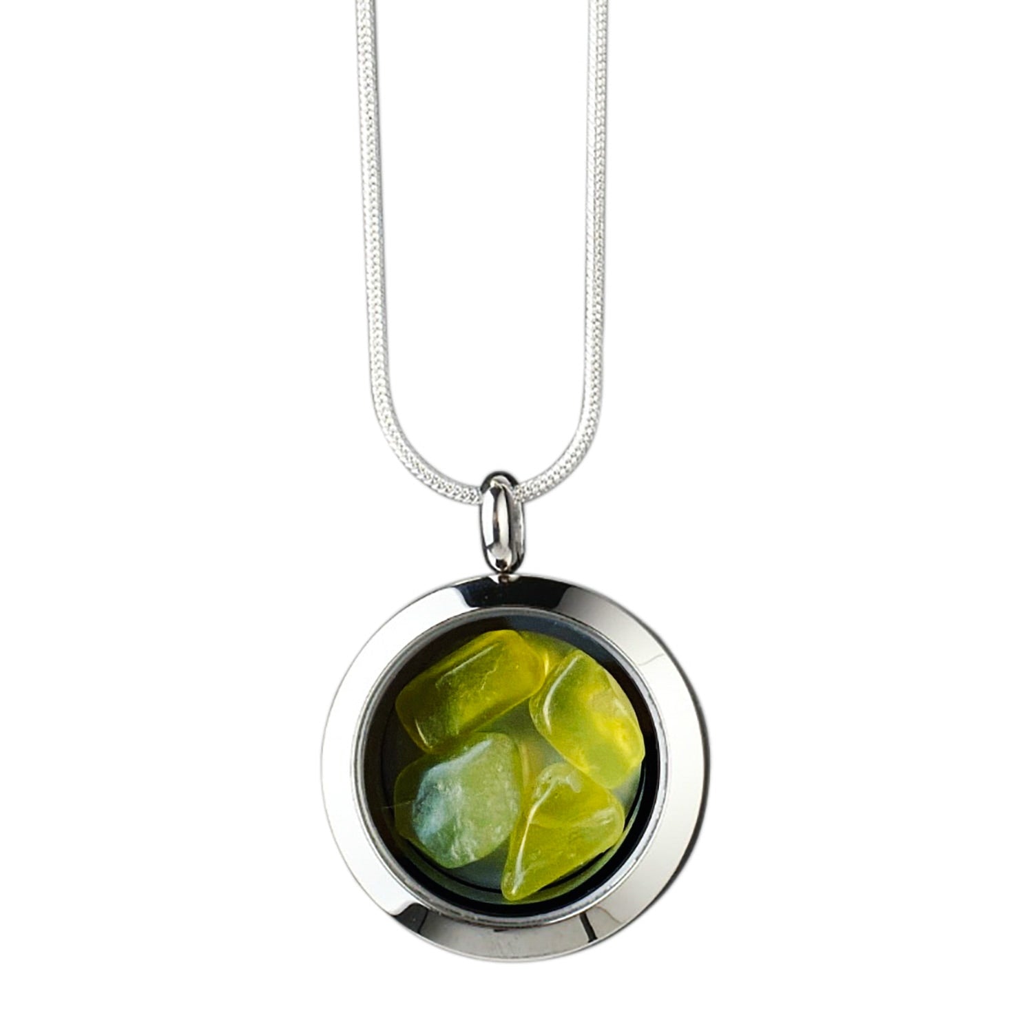 Designer Necklace With Natural Green Nephrite – Unique Handcrafted Jewelry Bohemian Style