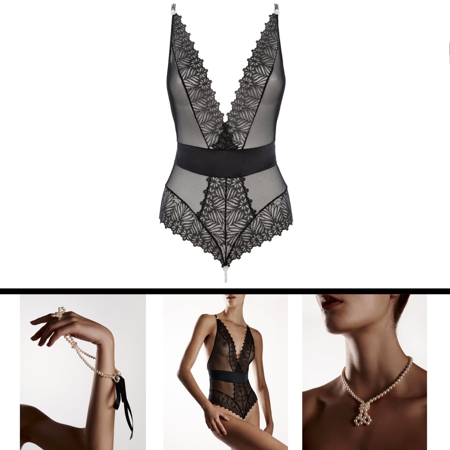 Destinos Body - Black - Jewel Necklace