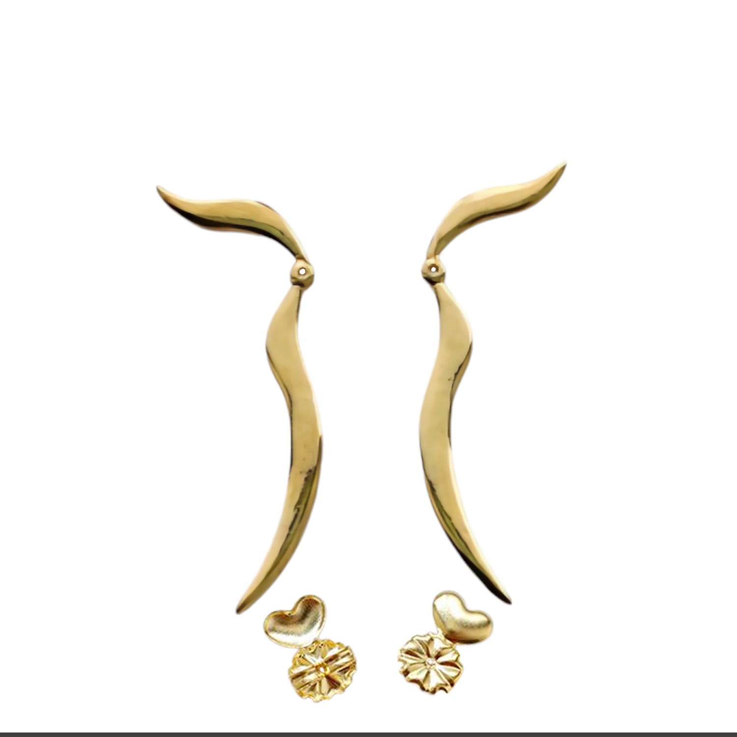 Detachable Aviator Earring Is Perfect To Add An Extra Design Element To Your Stud Stone Earring - Sterling Silver Yellow Gold Plated