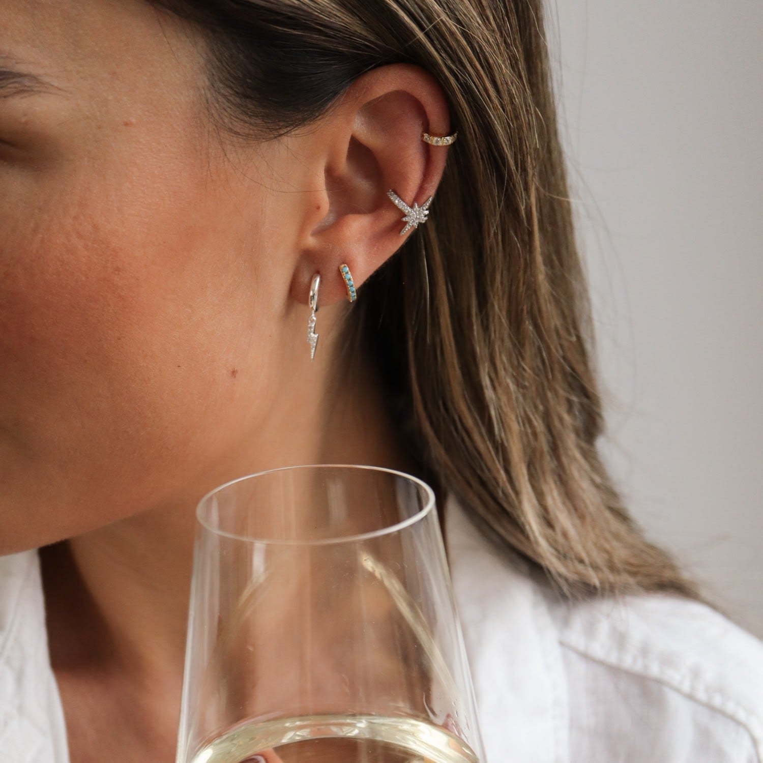 Adorned Huggies Gold & Turquoise