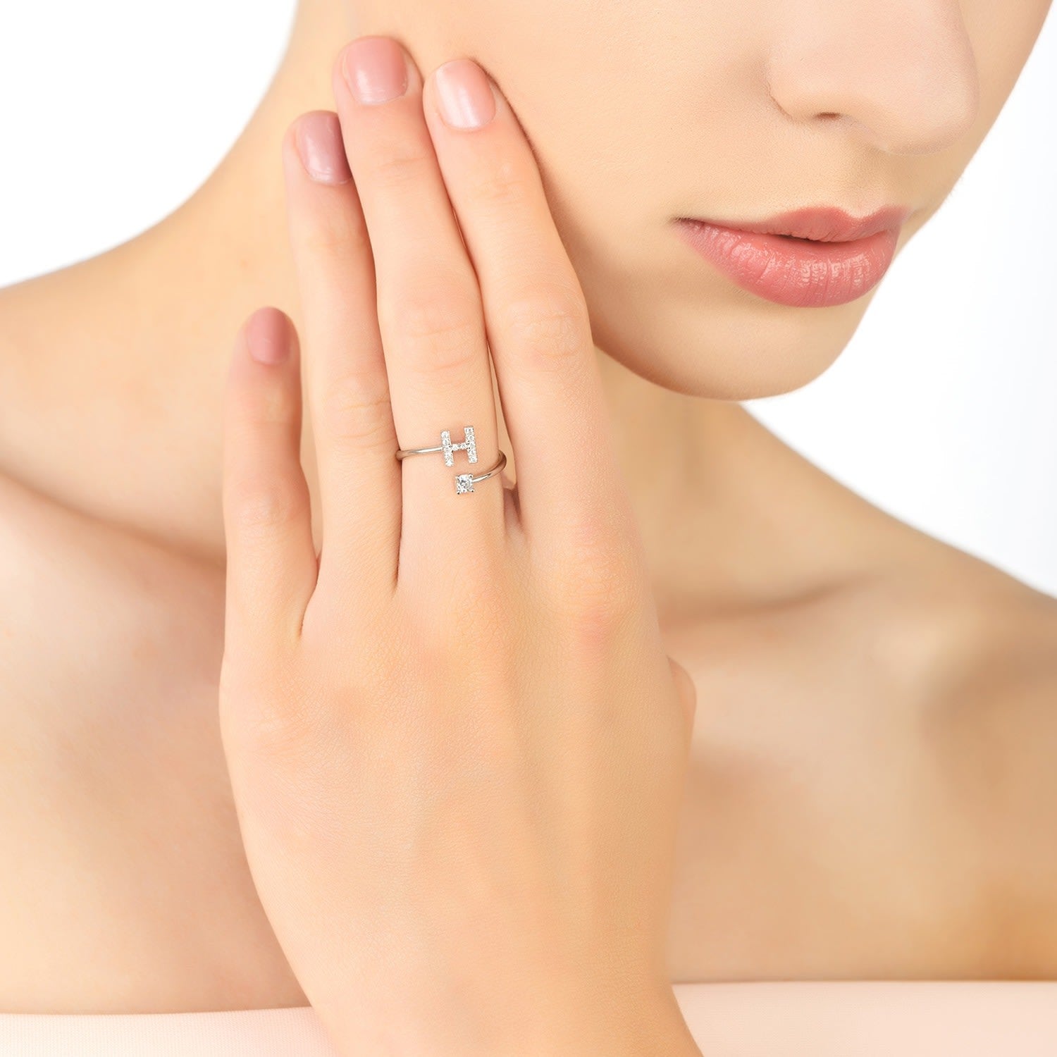 Initial Ring Silver H