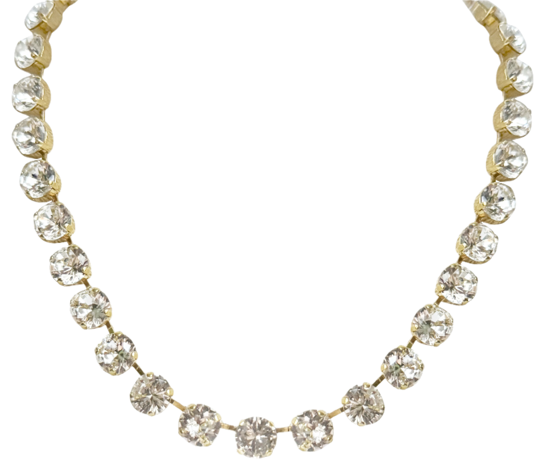 Adjustable Diamond Crystal Riviera Necklace