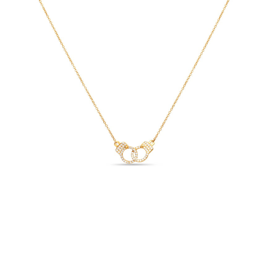 Diamond Handcuff Necklace