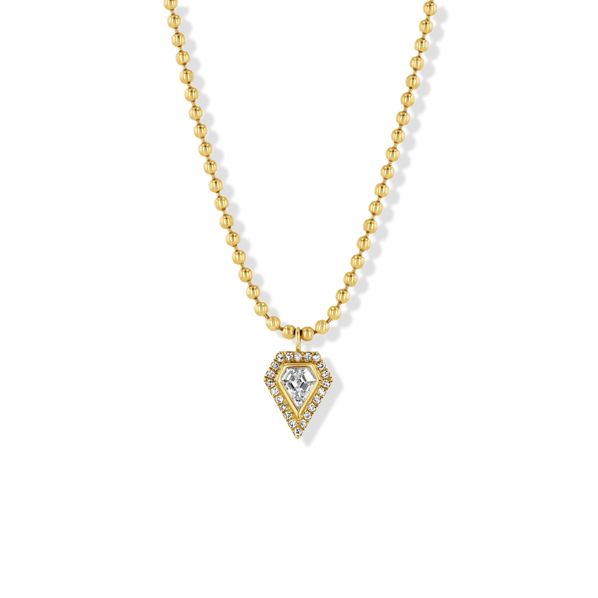 Diamond Shield Necklace