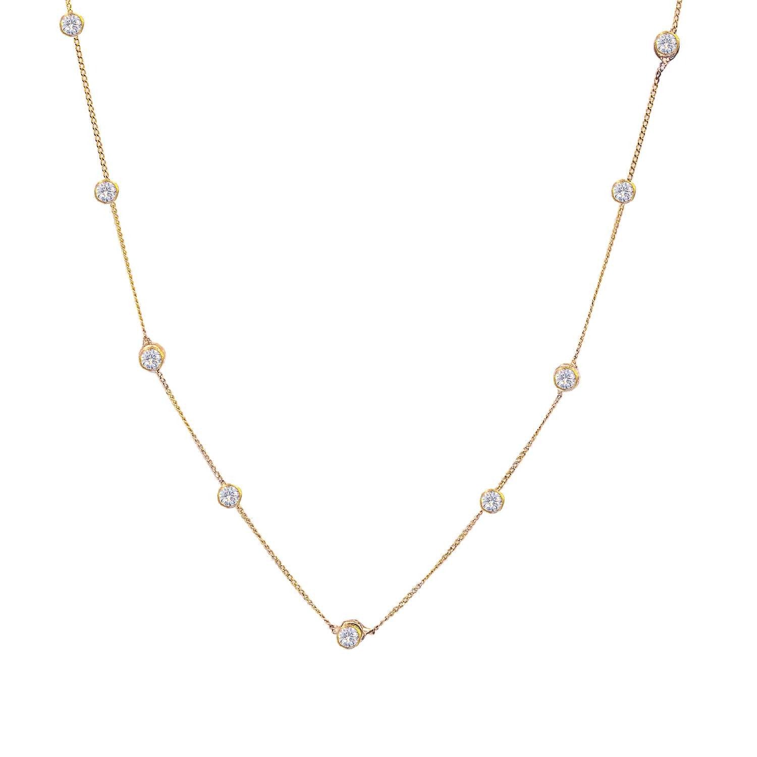 Diamond Station Necklace