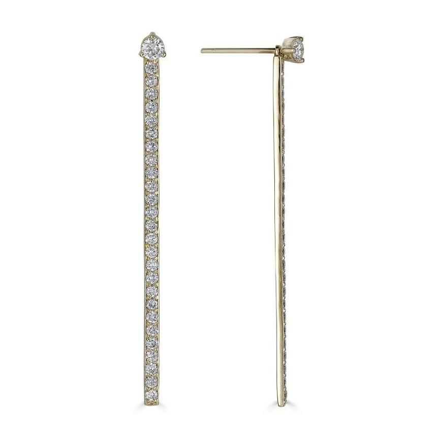 Diamond Stick Earrings