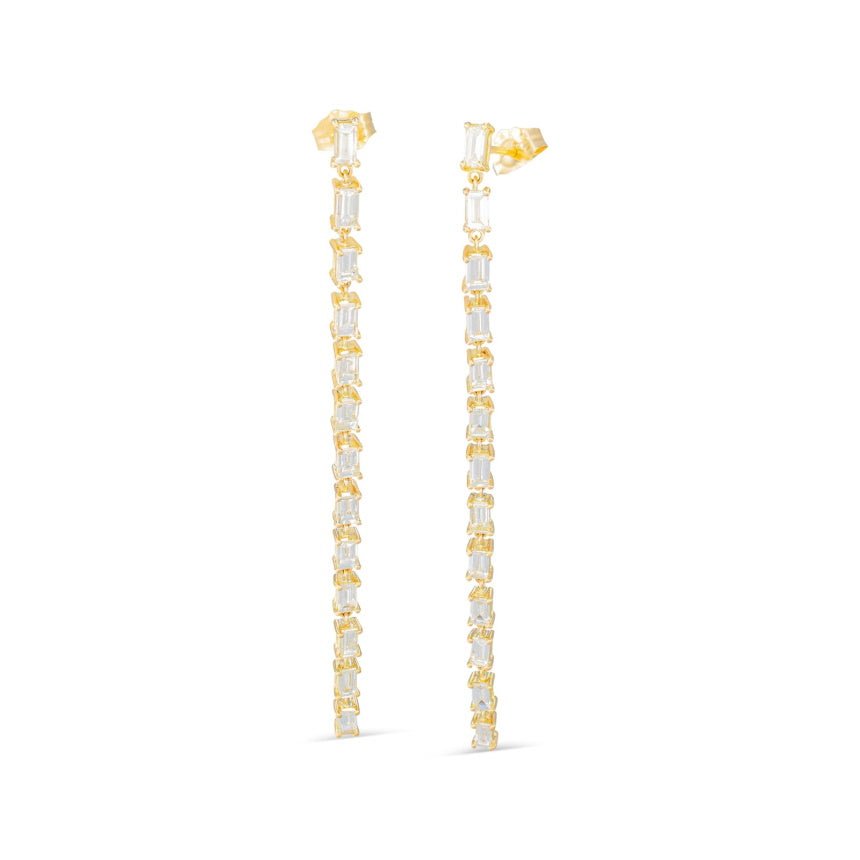 Diamond Tennis Earrings