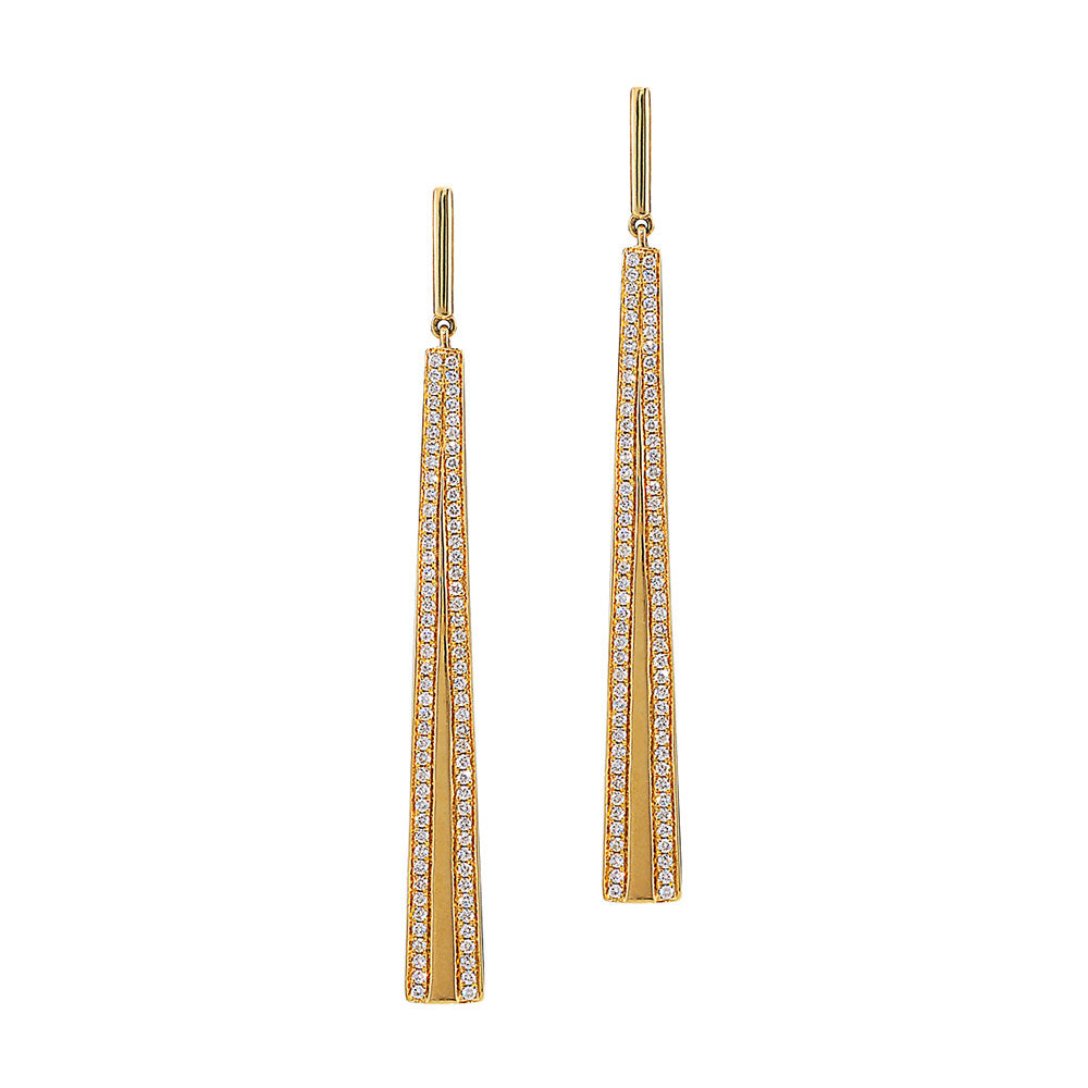 Diamond Triangle Earrings