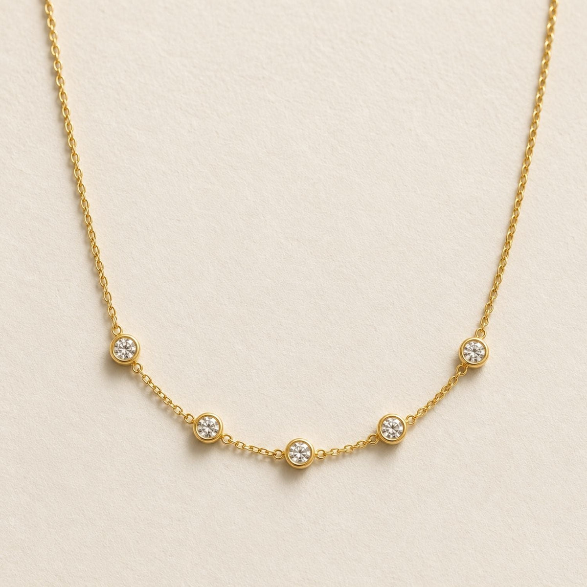 Aurora 5 Diamond Necklace