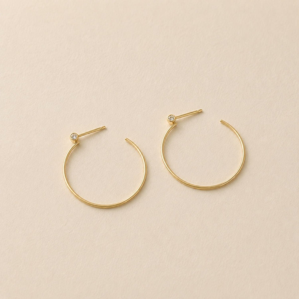 Aurora Diamond Fine Hoops