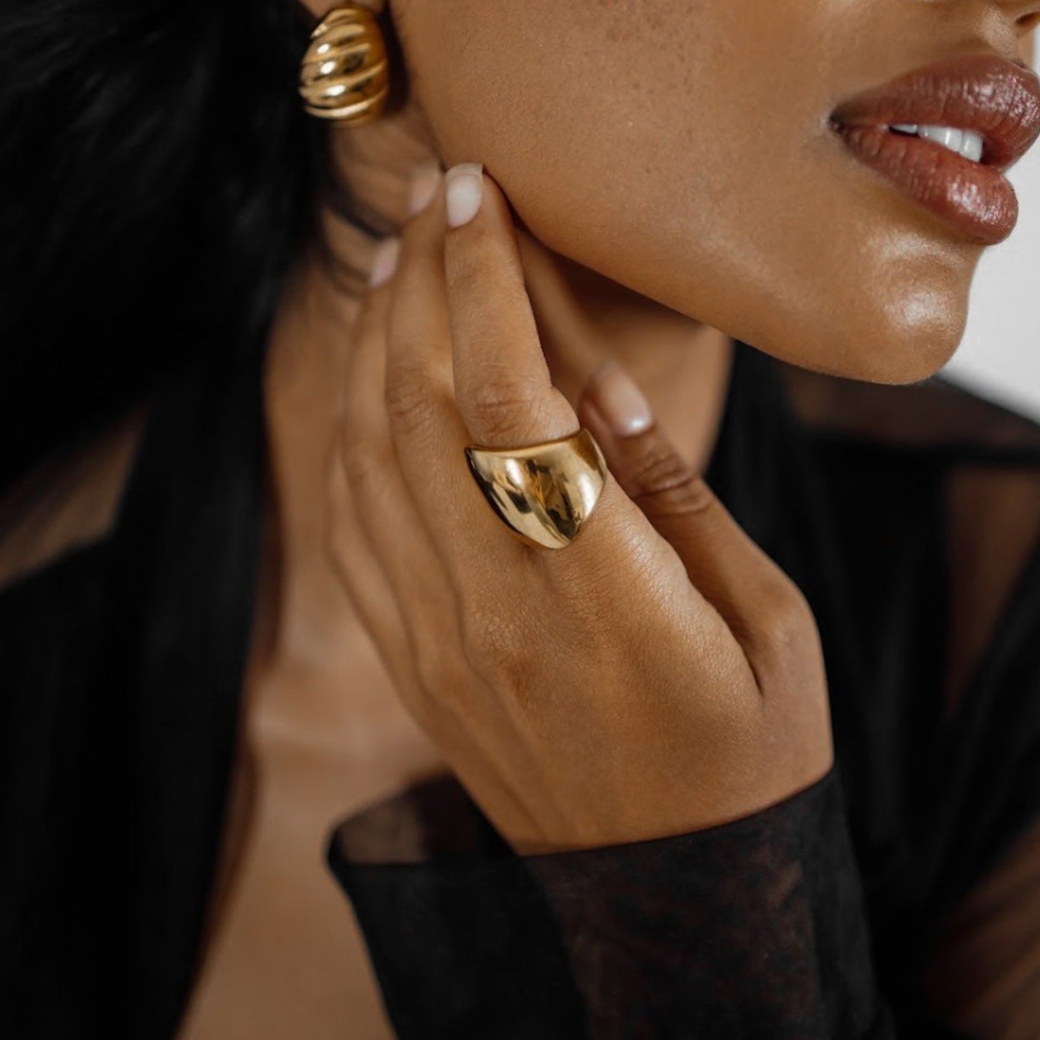 Diana Dome Statement Chunky Ring