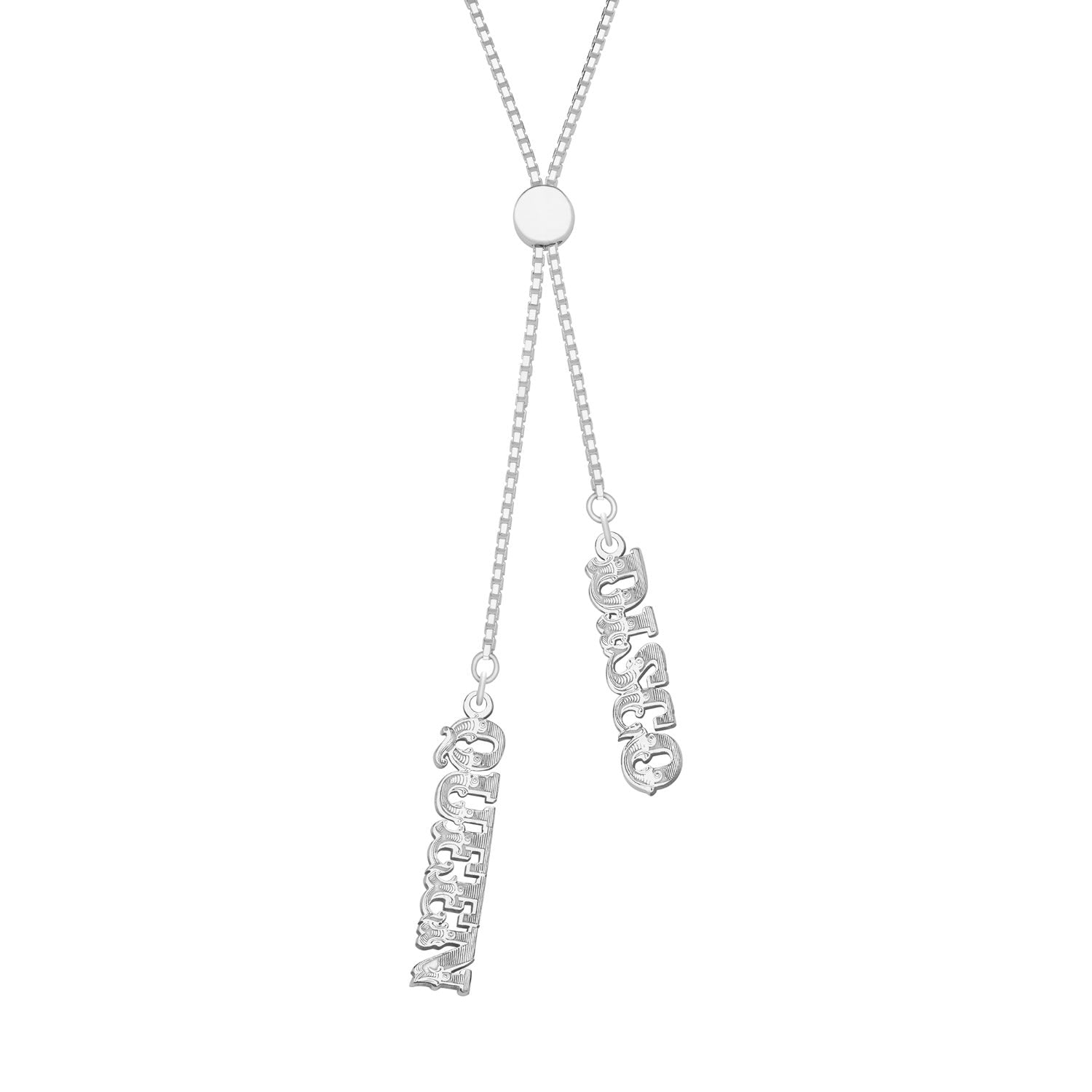 Disco Queen Sterling Silver Slider Necklace