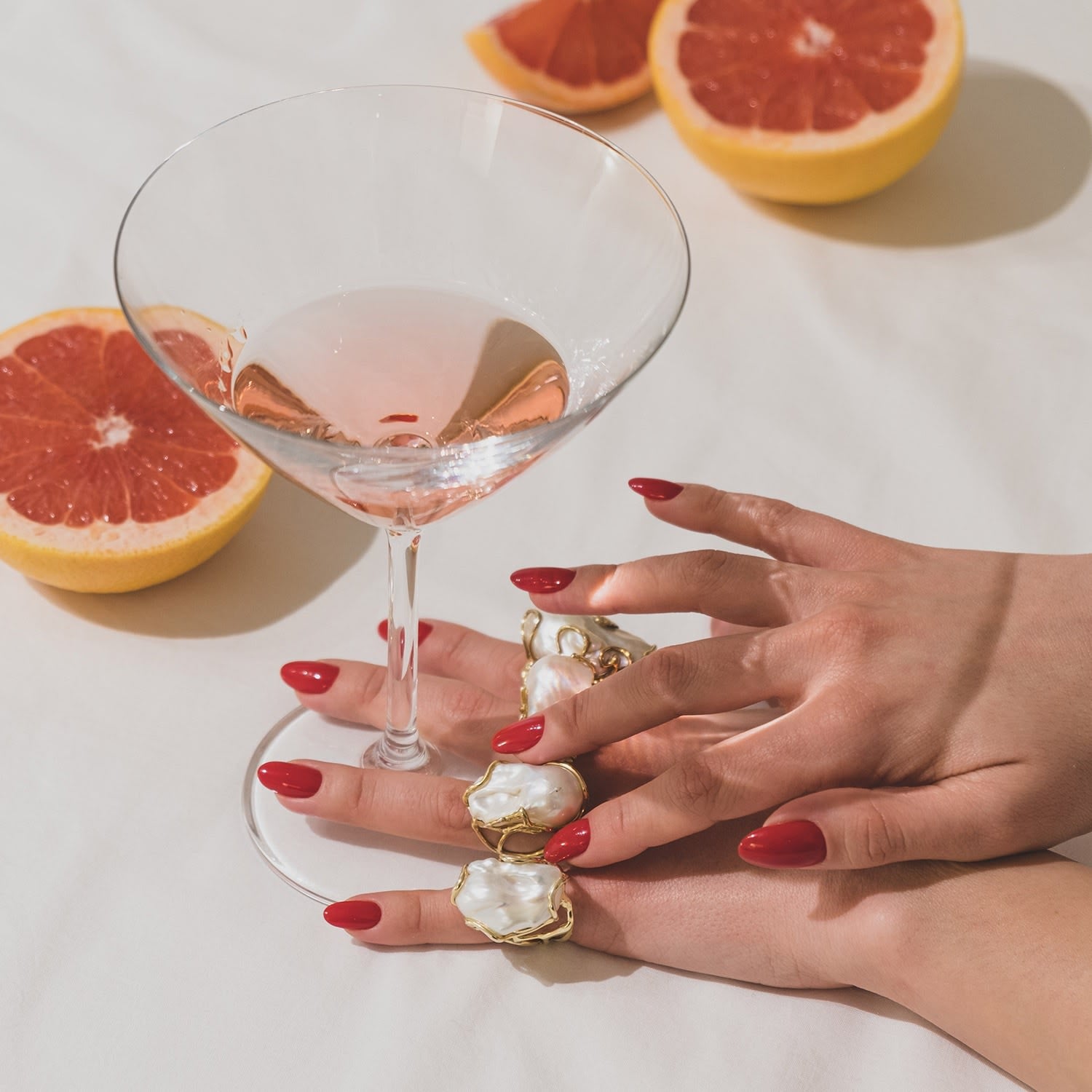 Disorder Baroque Pearl Ring, Sterling Silver