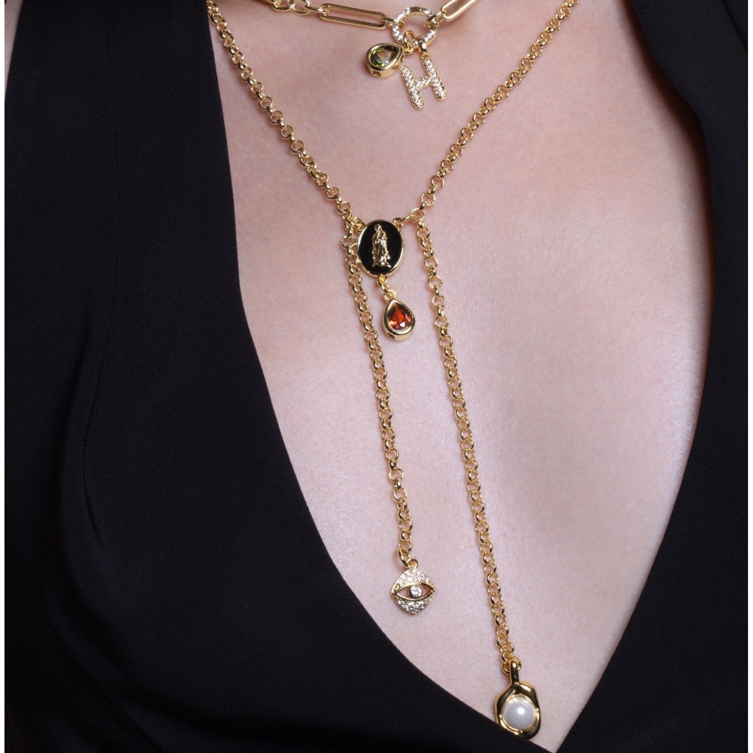 Divine Double Drop Lariat