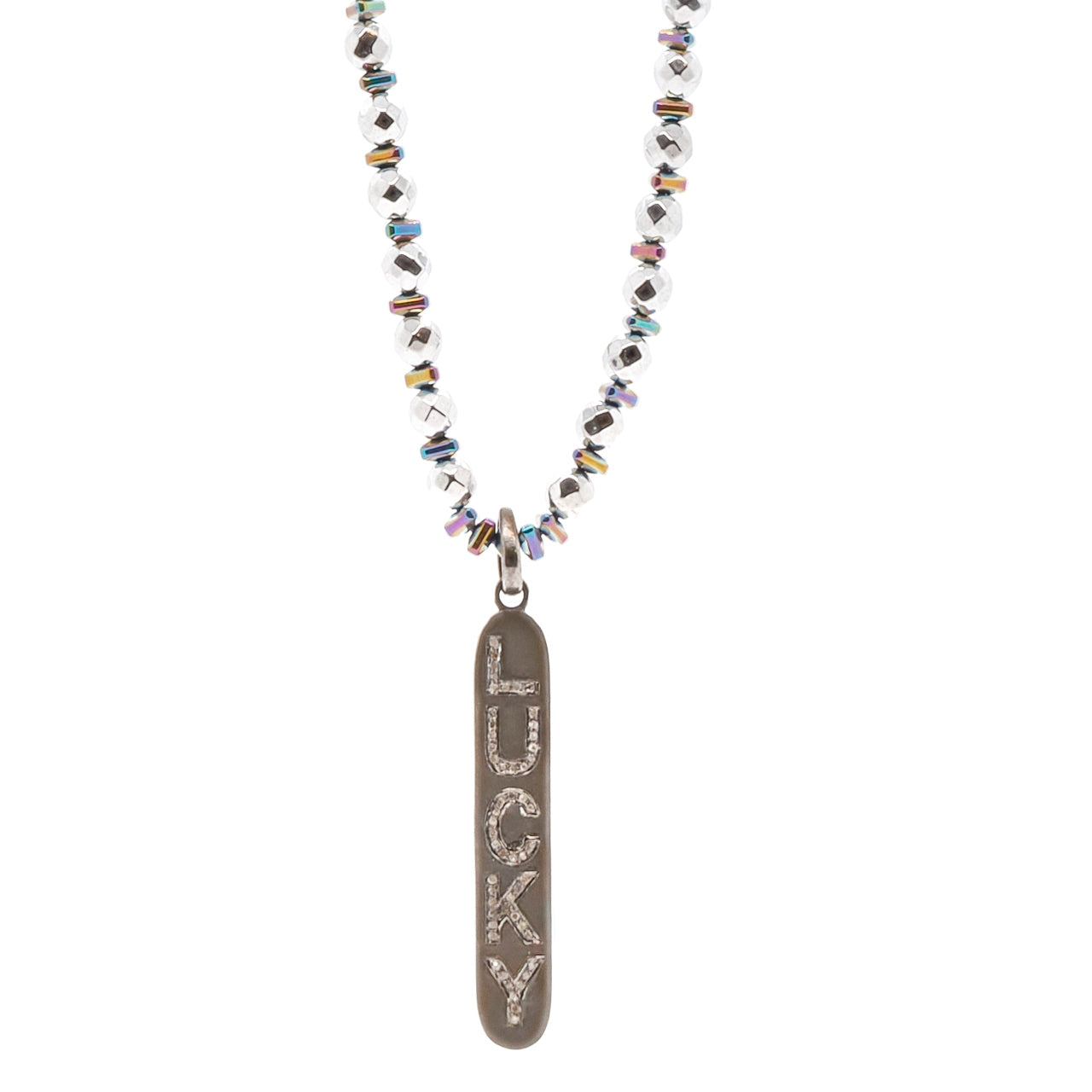 Light Of Luck Diamond Necklace - Silver