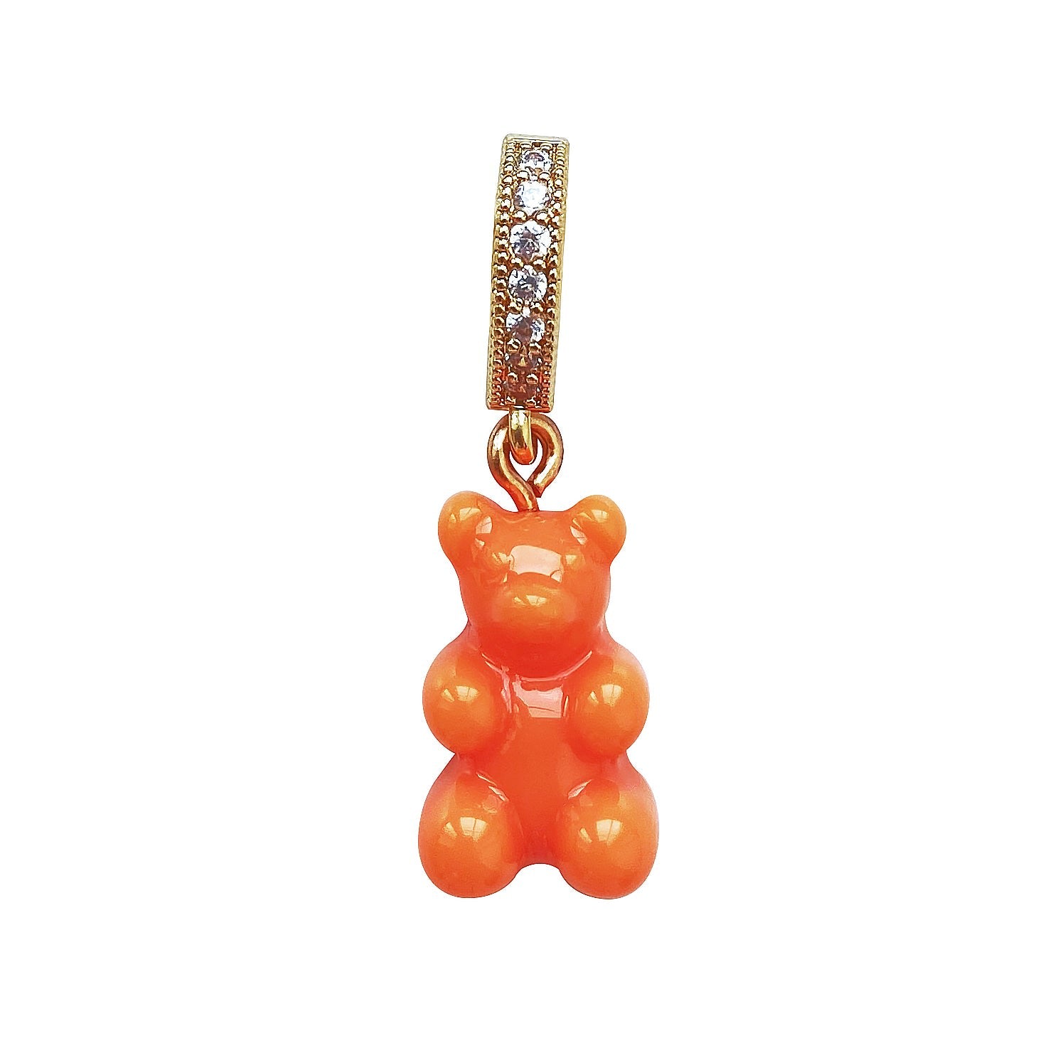 The Orange Gummy Bear Charm Pendant
