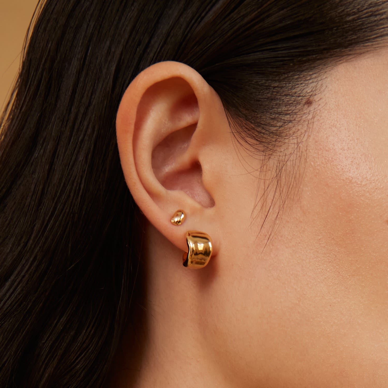 Mini Elle Studs Gold