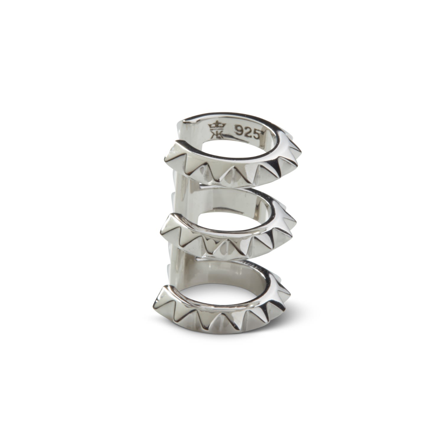 Croc Triple Ear Cuff Silver