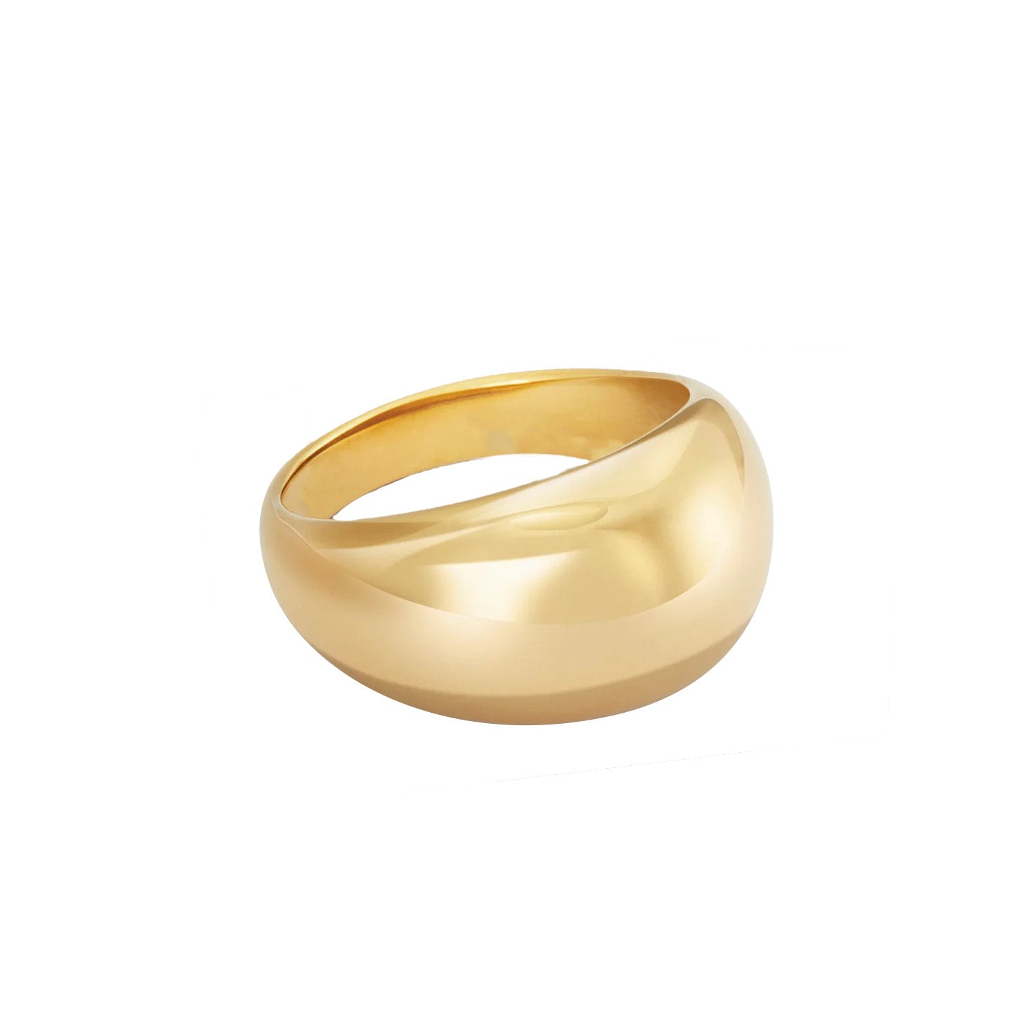 Dome Ring Gold Minimal Modern Chunky Statement Bold Everyday Staple Ring
