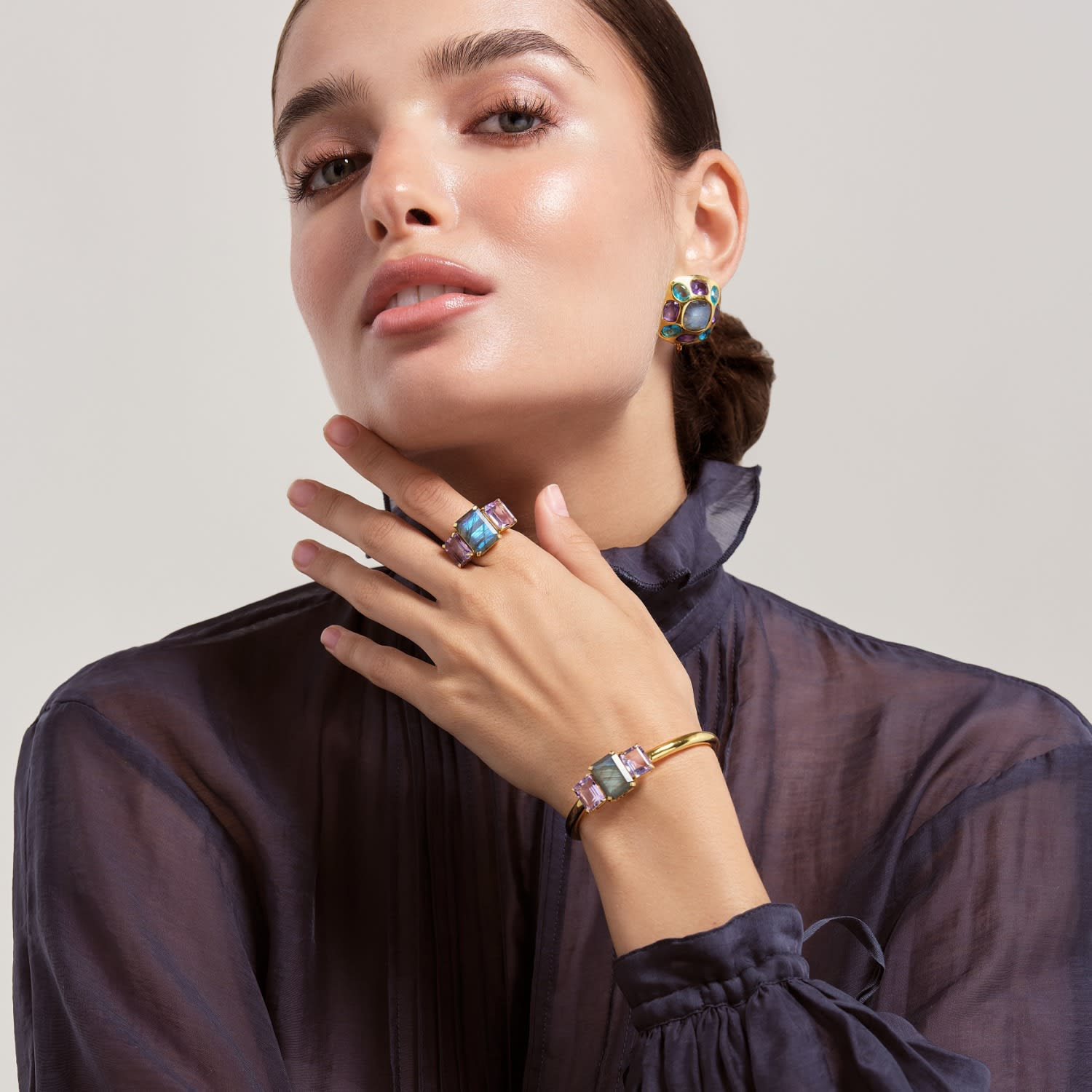 Dominique Studs Pierced