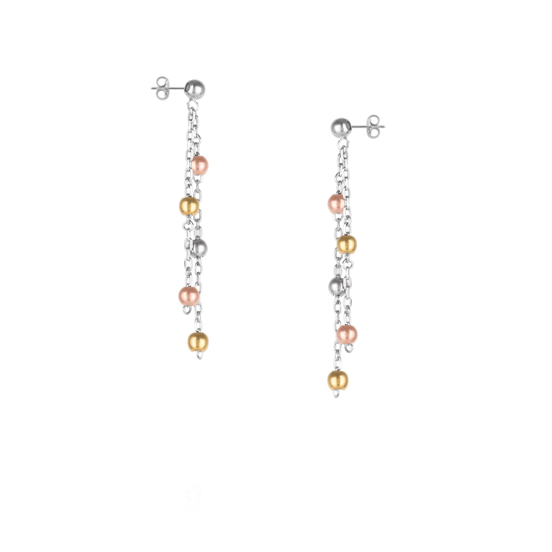 Dorica Sterling Silver Multi Bead Drop Earring - Multicolor