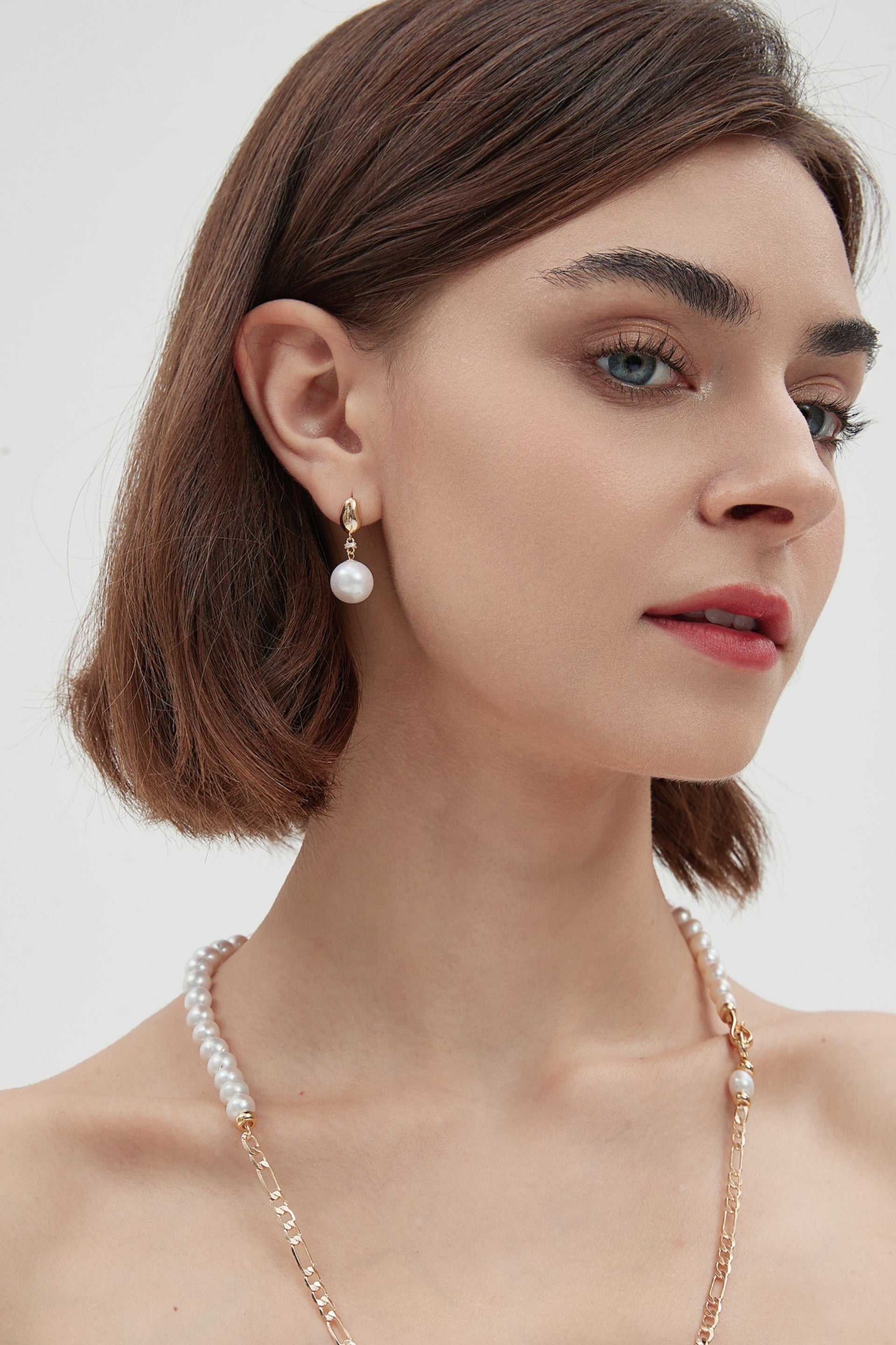 Doris Gold Vermeil Freshwater Pearl Drop Earrings