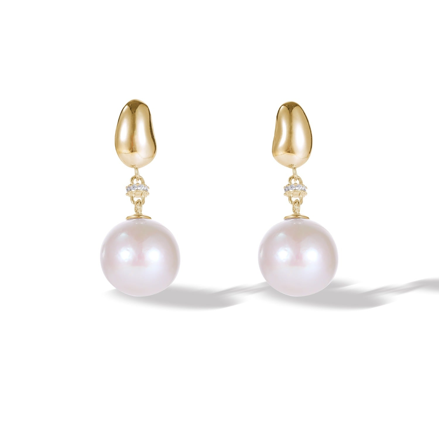 Doris Gold Vermeil Freshwater Pearl Drop Earrings