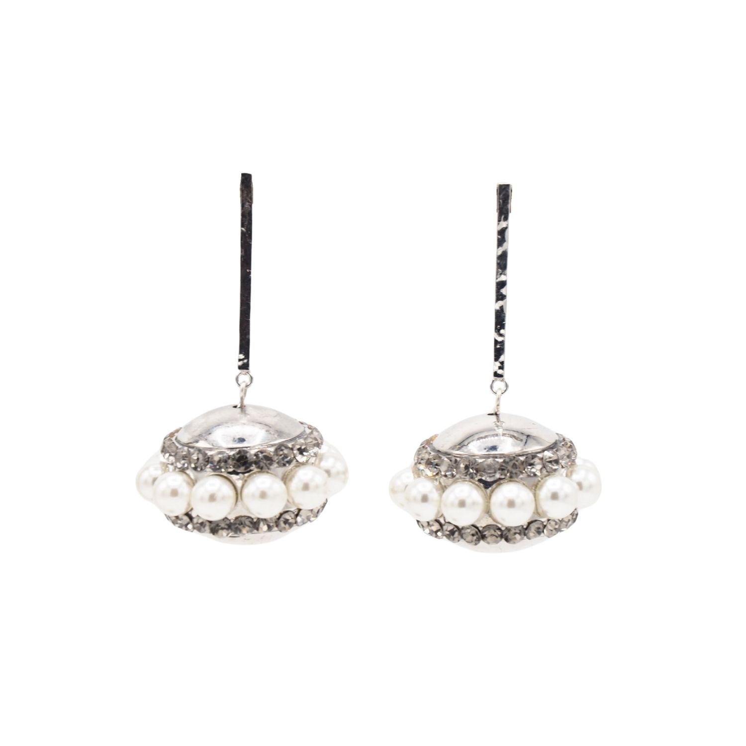 Dos Ovnis Earrings - Silver