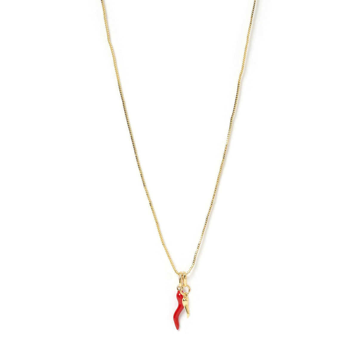 Double Chilli Charm Combo Necklace