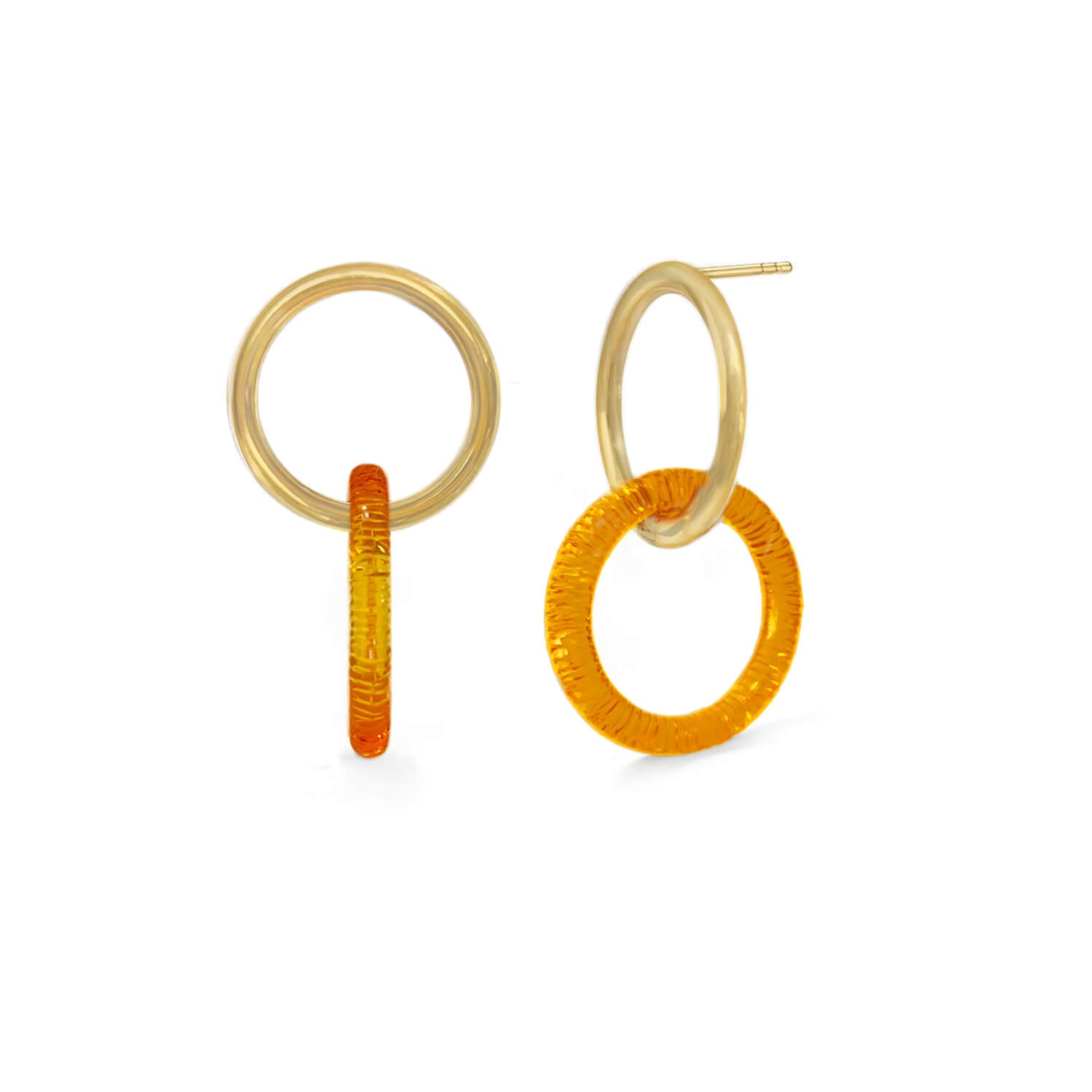 Double Drop Earrings In Honey